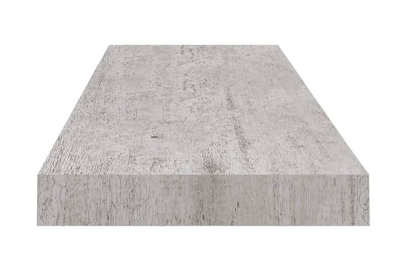 Svävande vägghyllor 2 st betonggrå 80x23,5x3,8 cm MDF - Betonggrå - Förvaring - Köksförvaring - Kökshylla