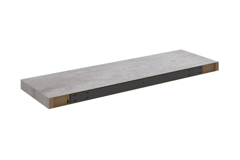 Svävande vägghyllor 2 st betonggrå 80x23,5x3,8 cm MDF - Betonggrå - Förvaring - Köksförvaring - Kökshylla