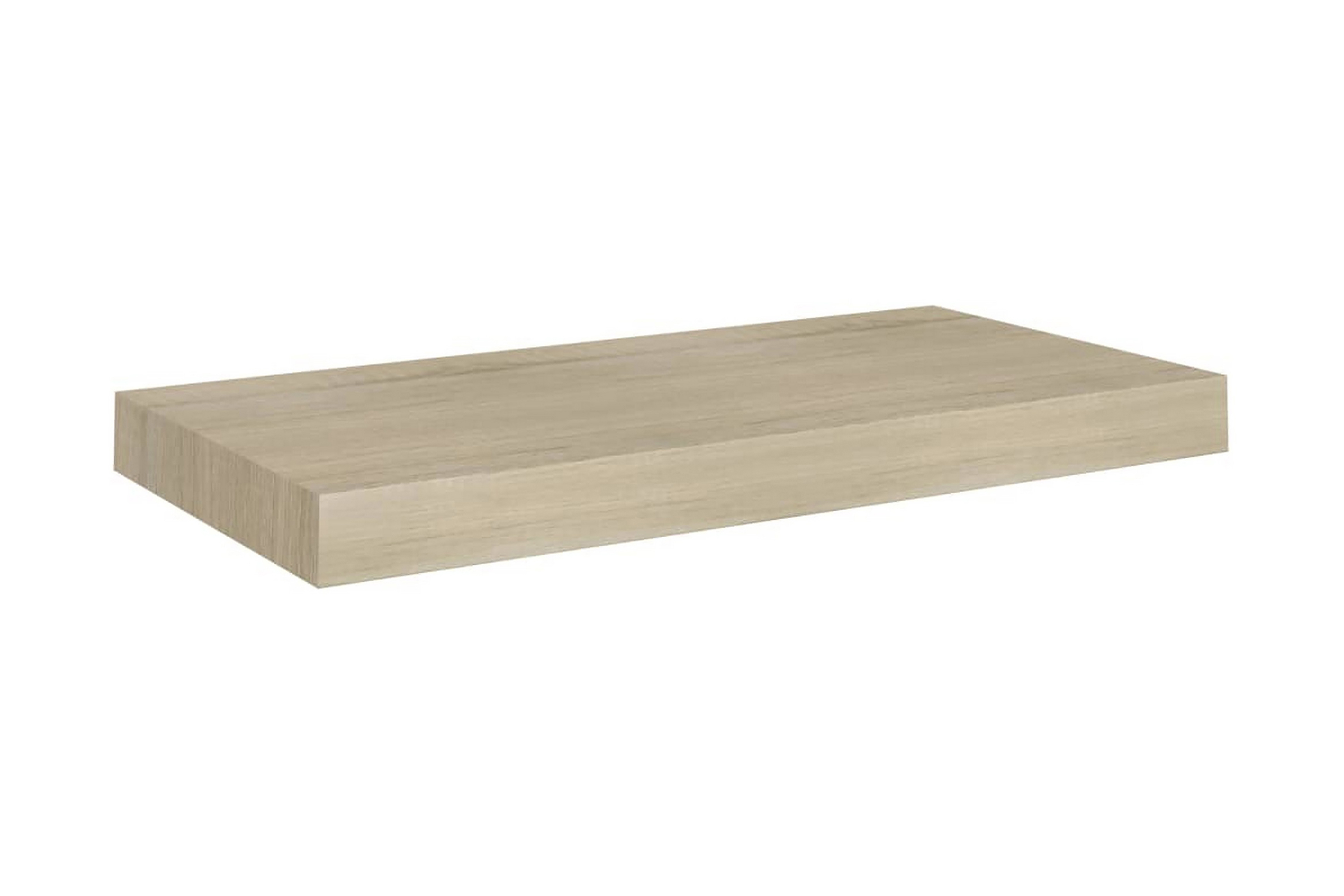 Svävande vägghyllor 2 st ek 50x23x3,8 cm MDF – Brun