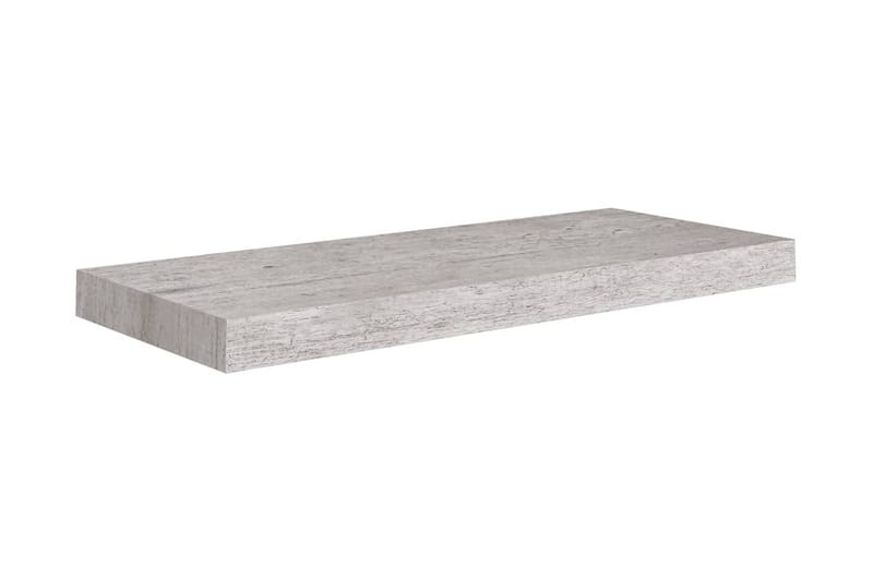 Svävande vägghyllor 4 st betonggrå 60x23,5x3,8 cm MDF - Betonggrå - Förvaring - Köksförvaring - Kökshylla