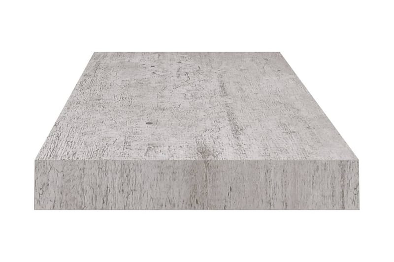 Svävande vägghyllor 4 st betonggrå 60x23,5x3,8 cm MDF - Betonggrå - Förvaring - Köksförvaring - Kökshylla