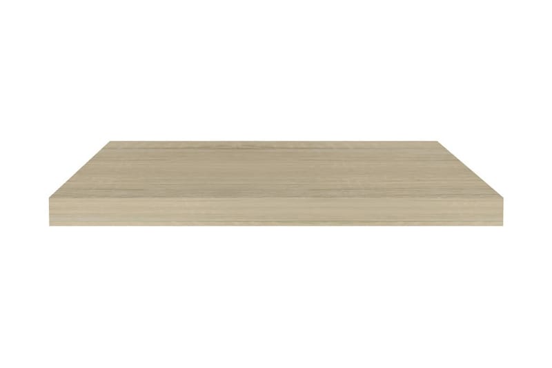 Svävande vägghyllor 4 st ek 60x23,5x3,8 cm MDF - Brun - Förvaring - Köksförvaring - Kökshylla