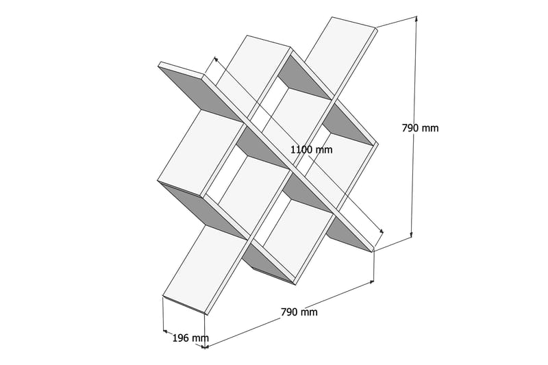 TALERYD Vägghylla 79 cm Brun/Vit - Förvaring - Köksförvaring - Kökshylla