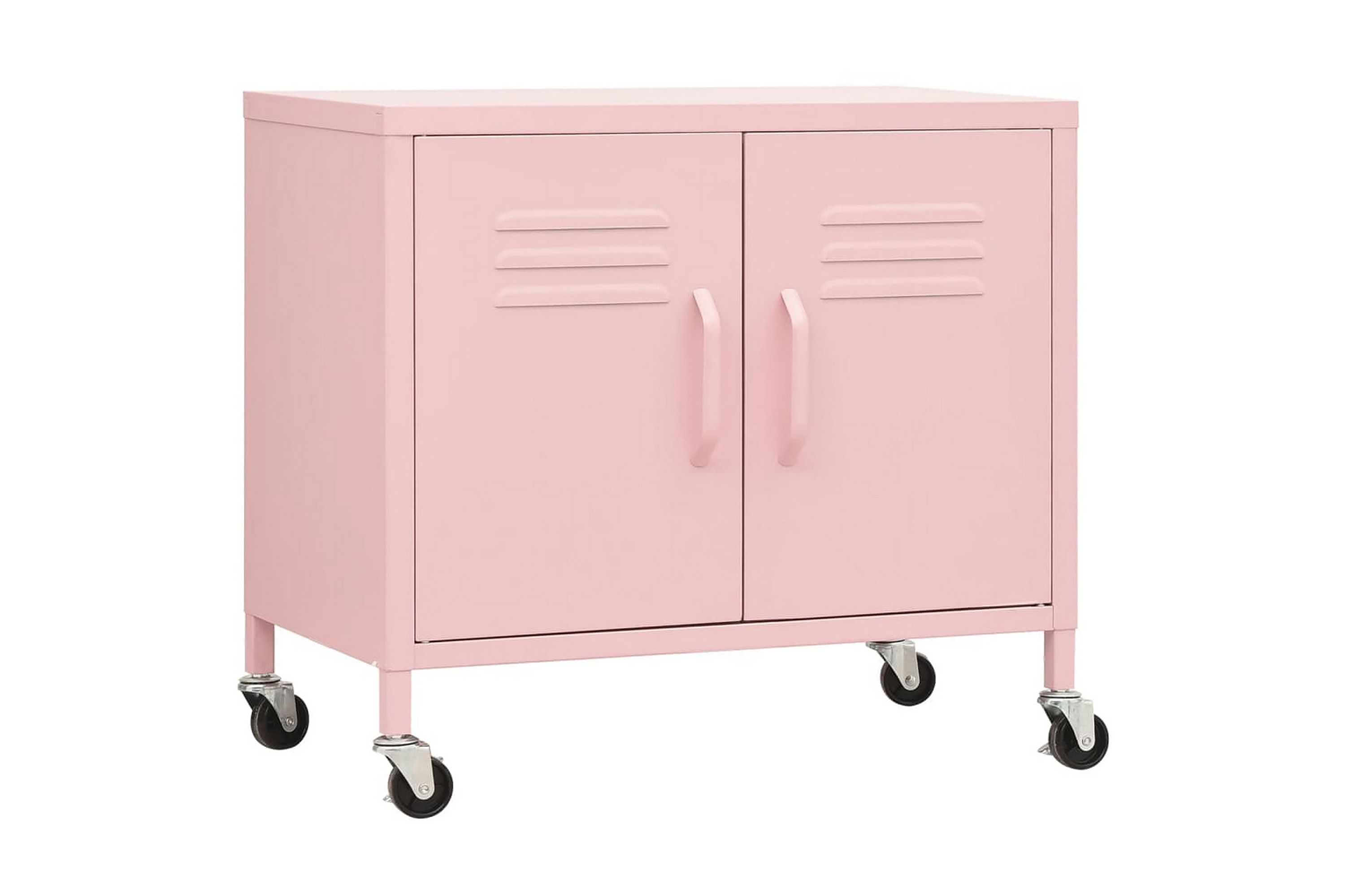 Förvaringsskåp rosa 60x35x49 cm stål – Rosa