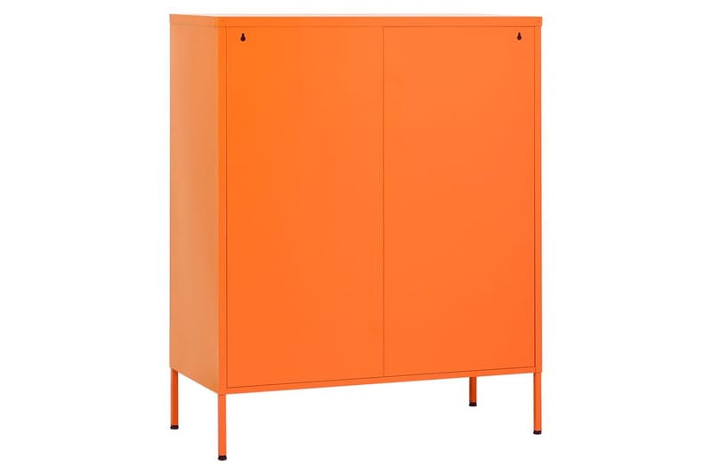 Förvaringsskåp orange 80x35x101,5 cm stål - Orange - Förvaring - Skåp