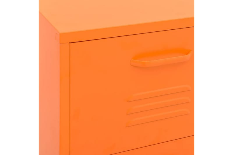 Förvaringsskåp orange 80x35x101,5 cm stål - Orange - Förvaring - Skåp