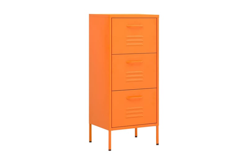 Förvaringsskåp orange 80x35x101,5 cm stål - Orange - Förvaring - Skåp