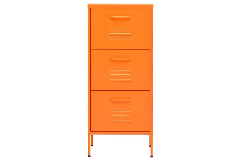 Förvaringsskåp orange 80x35x101,5 cm stål - Orange - Förvaring - Skåp