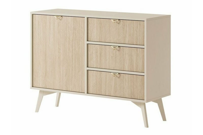 Klinkerville Byrå 106 cm Beige - Förvaring - Skåp - Garderobsskåp