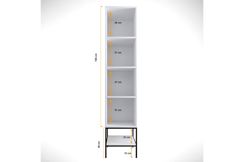 WARTH Garderob 50x42 Vit - Förvaring - Skåp - Garderobsskåp