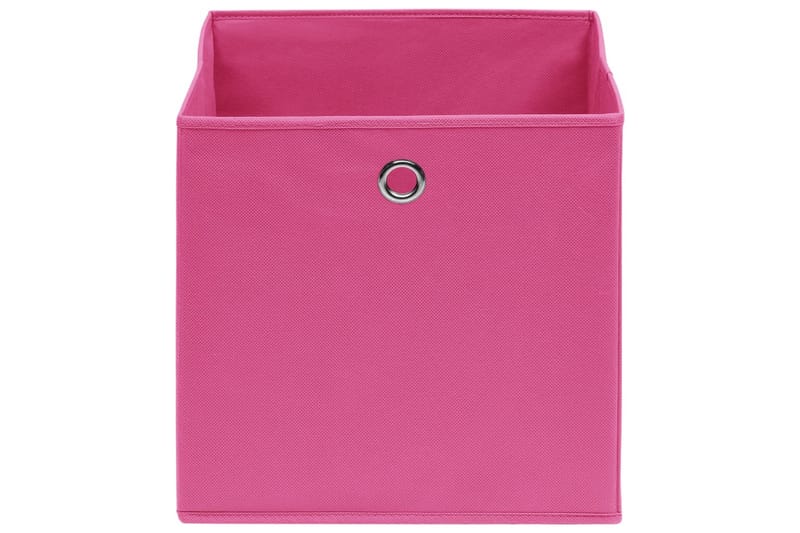 Förvaringslådor 10 st non-woven tyg 28x28x28 cm rosa - Rosa - Förvaring - Småförvaring - Förvaringslådor