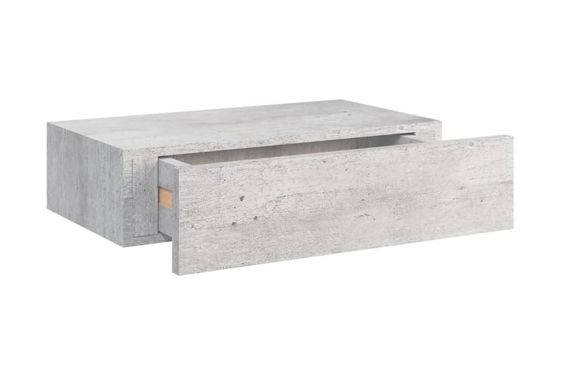 Väggmonterad låda betonggrå 40x23,5x10 cm MDF - Betonggrå - Förvaring - Småförvaring - Förvaringslådor