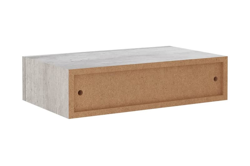 Väggmonterad låda betonggrå 40x23,5x10 cm MDF - Betonggrå - Förvaring - Småförvaring - Förvaringslådor