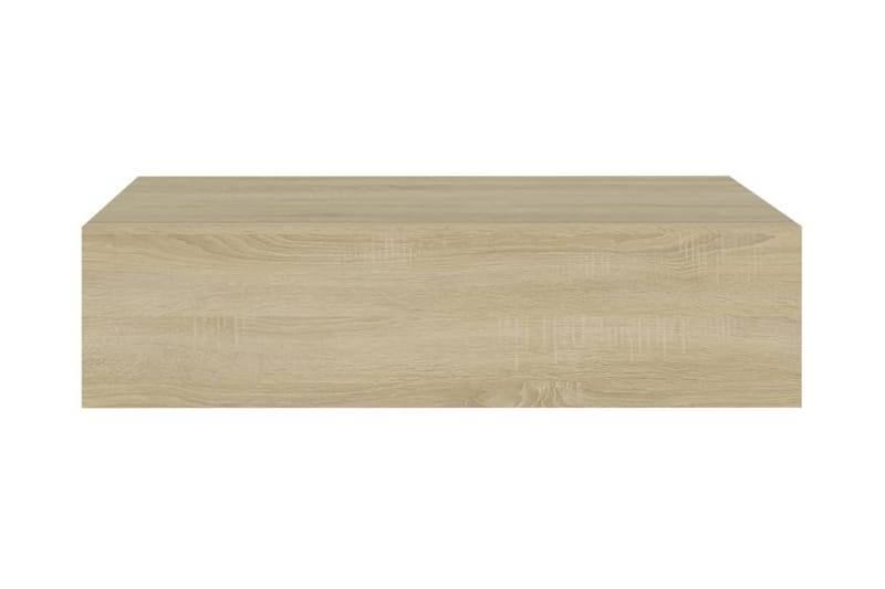 Väggmonterad låda ek 40x23,5x10 cm MDF - Brun - Förvaring - Småförvaring - Förvaringslådor