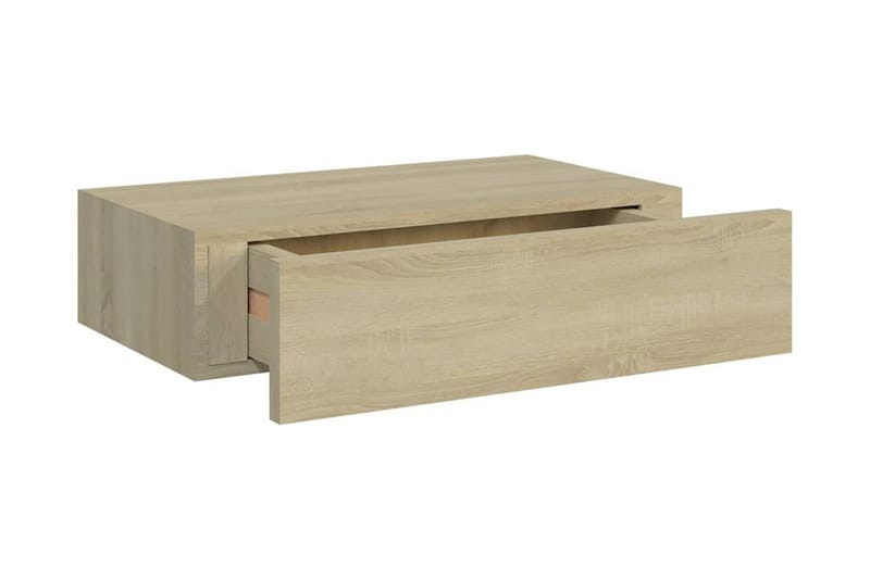 Väggmonterad låda ek 40x23,5x10 cm MDF - Brun - Förvaring - Småförvaring - Förvaringslådor