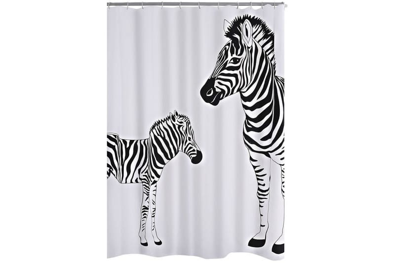 RIDDER Duschdraperi Zebra tyg 180x200 cm 42311 - Inredning & dekor - Badrumsinredning - Duschdraperi