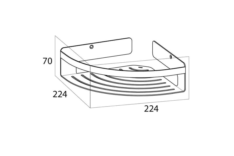 Tiger Duschhylla hörn Caddy krom stor 1400630346 - Inredning & dekor - Badrumsinredning - Duschhylla & duschkorg