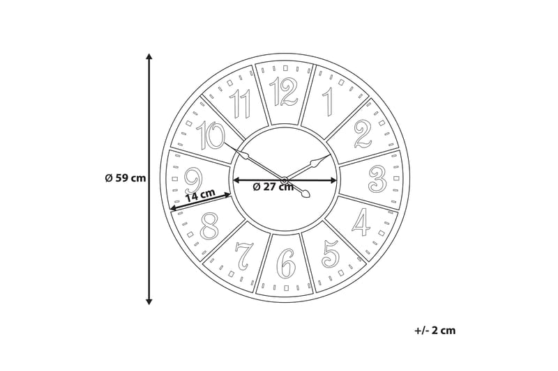 BOSWIL Väggklocka 59 cm - Inredning & dekor - Dekor & inredningsdetaljer