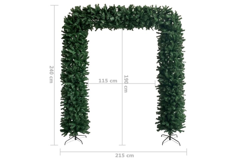 Julgirlang grön 240 cm - Grön - Inredning & dekor - Dekor & inredningsdetaljer - Festdekoration - Girlanger