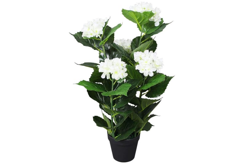 Konstväxt Hortensia med kruka 60 cm vit - Vit - Konstgjorda växter