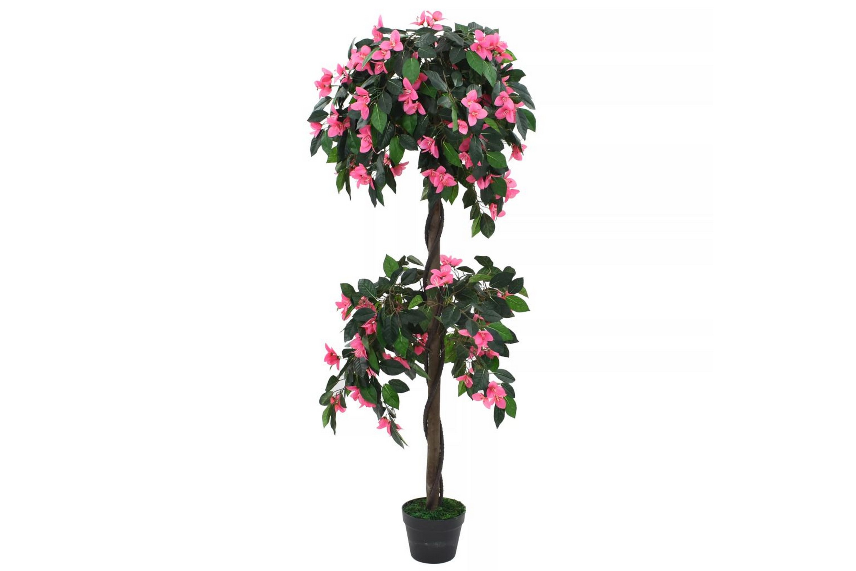 Konstväxt rhododendron med kruka 155 cm grön och rosa – Grön