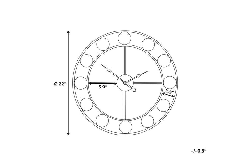 REIDEN Väggklocka 56 cm - Inredning & dekor - Dekor & inredningsdetaljer