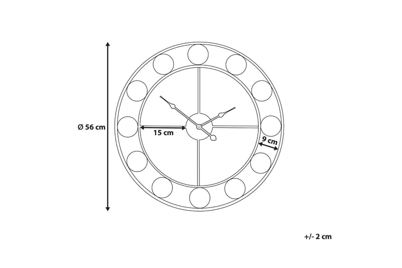 REIDEN Väggklocka 56 cm - Inredning & dekor - Dekor & inredningsdetaljer