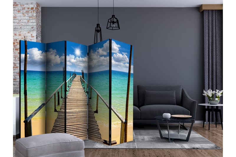 BEACH SUN BRIDGE Rumsavdelare 225x172 cm - Artgeist sp. z o. o. - Inredning & dekor - Dekor & inredningsdetaljer - Rumsavdelare