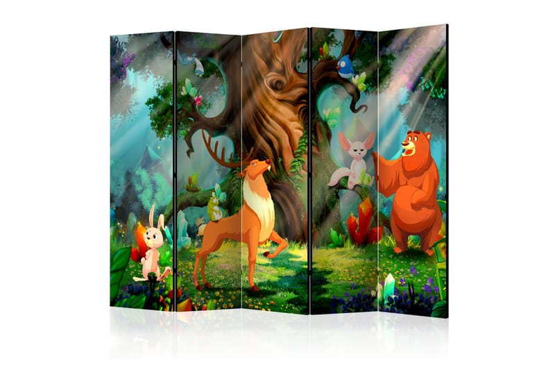 BEAR AND FRIENDS Rumsavdelare 225x172 cm - Artgeist sp. z o. o. - Inredning & dekor - Dekor & inredningsdetaljer - Rumsavdelare