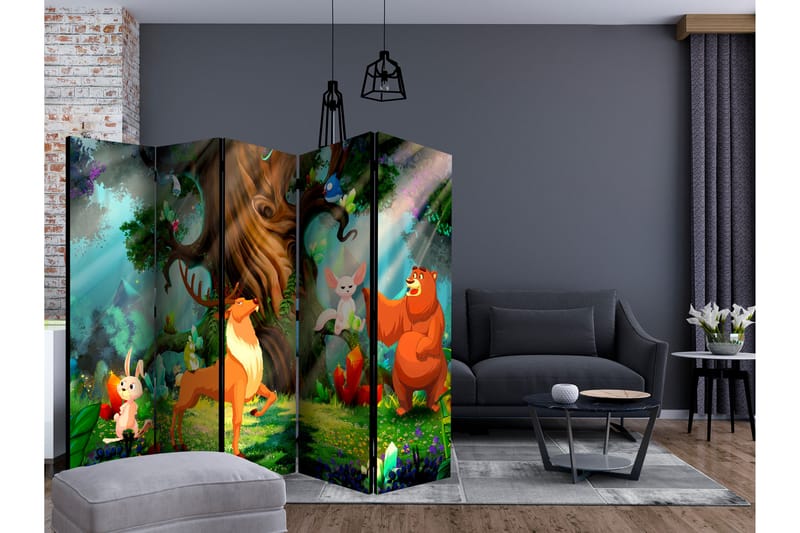 BEAR AND FRIENDS Rumsavdelare 225x172 cm - Artgeist sp. z o. o. - Inredning & dekor - Dekor & inredningsdetaljer - Rumsavdelare