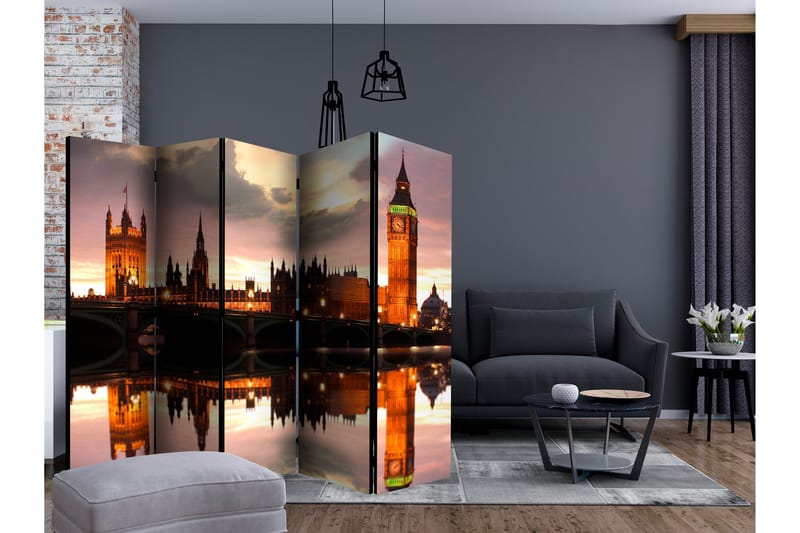 BIG BEN IN THE EVENING Rumsavdelare 225x172 cm - Artgeist sp. z o. o. - Inredning & dekor - Dekor & inredningsdetaljer - Rumsavdelare