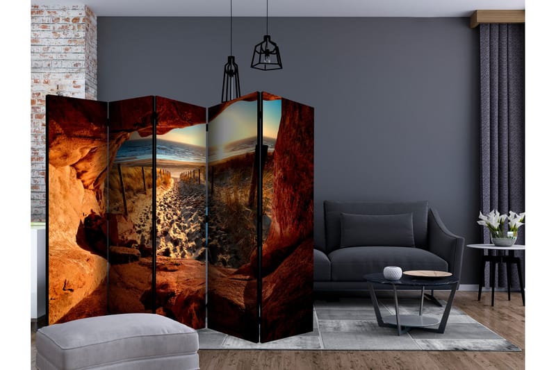 CAVE BEAUTIFUL BEACH Rumsavdelare 225x172 cm - Artgeist sp. z o. o. - Inredning & dekor - Dekor & inredningsdetaljer - Rumsavdelare