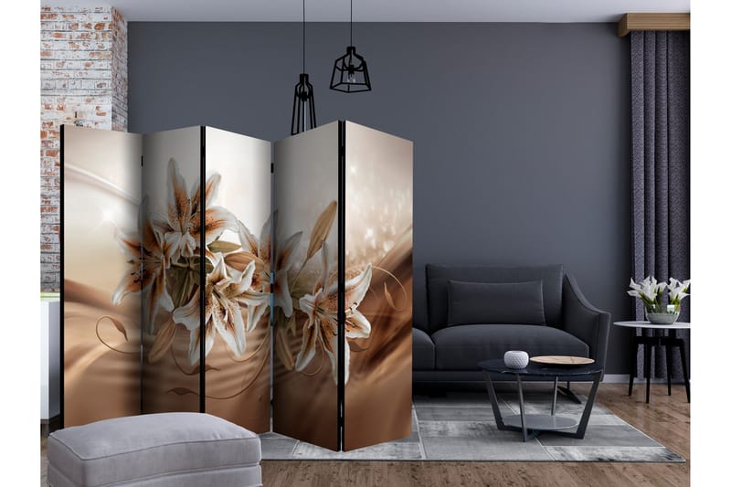 CHOCOLATE LILIES Rumsavdelare 225x172 cm - Artgeist sp. z o. o. - Inredning & dekor - Dekor & inredningsdetaljer - Rumsavdelare