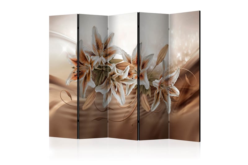 CHOCOLATE LILIES Rumsavdelare 225x172 cm - Artgeist sp. z o. o. - Inredning & dekor - Dekor & inredningsdetaljer - Rumsavdelare