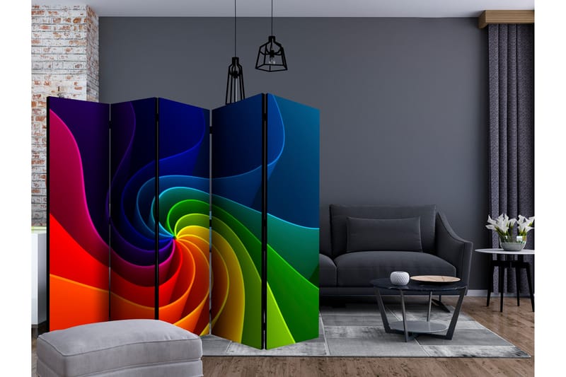 COLORFUL PINWHEEL Rumsavdelare 225x172 cm - Artgeist sp. z o. o. - Inredning & dekor - Dekor & inredningsdetaljer - Rumsavdelare