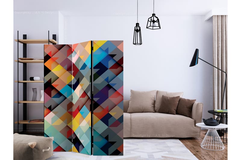 COLOUR PATCHWORK Rumsavdelare 135x172 cm - Artgeist sp. z o. o. - Inredning & dekor - Dekor & inredningsdetaljer - Rumsavdelare