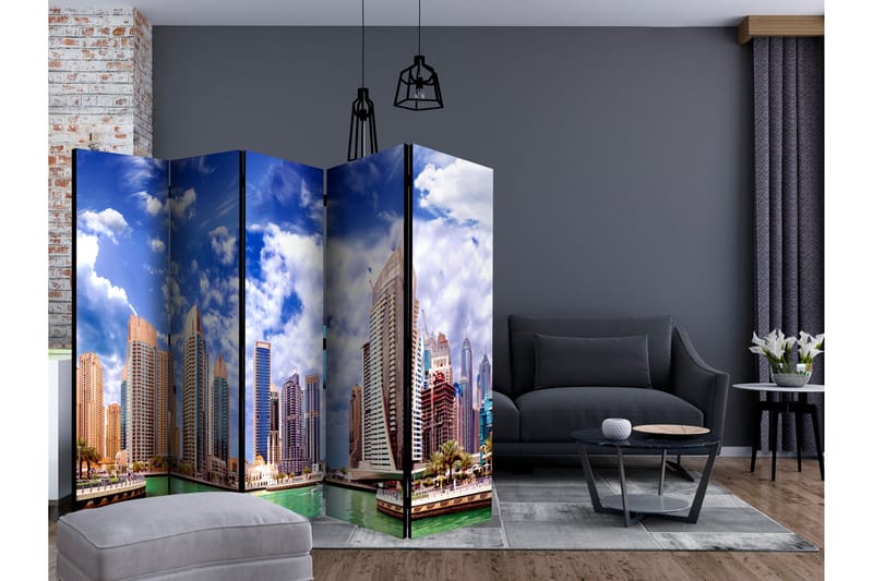 CUMULUS OVER DUBAI Rumsavdelare 225x172 cm - Artgeist sp. z o. o. - Inredning & dekor - Dekor & inredningsdetaljer - Rumsavdelare