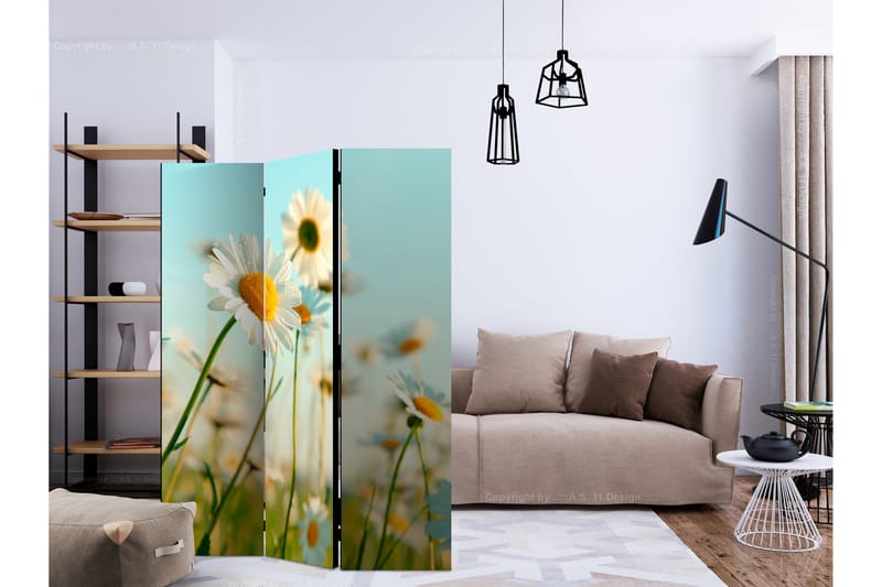 DAISIES SPRING MEADOW Rumsavdelare 135x172 cm - Artgeist sp. z o. o. - Inredning & dekor - Dekor & inredningsdetaljer - Rumsavdelare