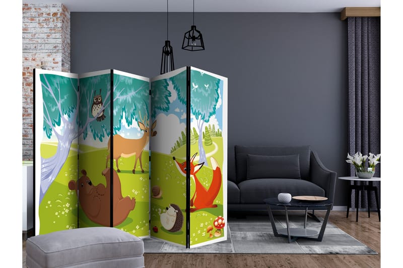 FUNNY ANIMALS Rumsavdelare 225x172 cm - Artgeist sp. z o. o. - Inredning & dekor - Dekor & inredningsdetaljer - Rumsavdelare