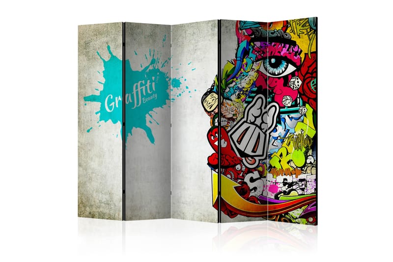 GRAFFITI BEAUTY Rumsavdelare 225x172 cm - Artgeist sp. z o. o. - Inredning & dekor - Dekor & inredningsdetaljer - Rumsavdelare