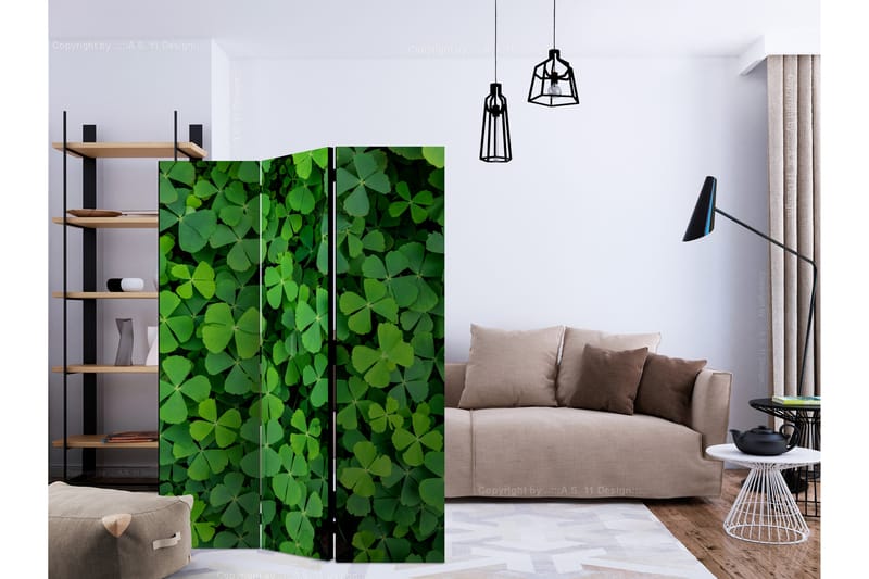 GREEN CLOVER Rumsavdelare 135x172 cm - Artgeist sp. z o. o. - Inredning & dekor - Dekor & inredningsdetaljer - Rumsavdelare