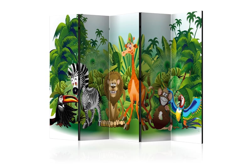 JUNGLE ANIMALS Rumsavdelare 225x172 cm - Artgeist sp. z o. o. - Inredning & dekor - Dekor & inredningsdetaljer - Rumsavdelare