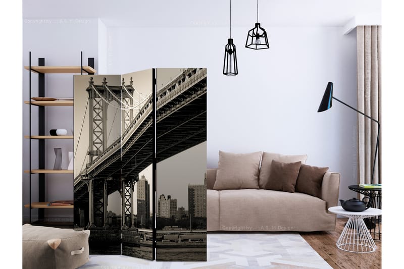 MANHATTAN BRIDGE NEW YORK Rumsavdelare 135x172 cm - Artgeist sp. z o. o. - Inredning & dekor - Dekor & inredningsdetaljer - Rumsavdelare