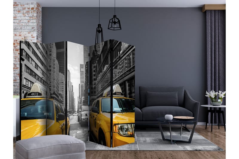 NEW YORK TAXI Rumsavdelare 225x172 cm - Artgeist sp. z o. o. - Inredning & dekor - Dekor & inredningsdetaljer - Rumsavdelare