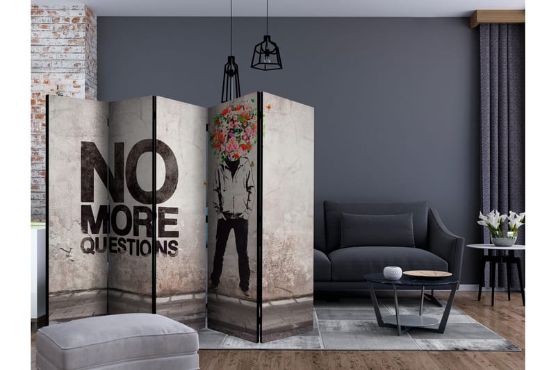 NO MORE QUESTIONS Rumsavdelare 225x172 cm - Artgeist sp. z o. o. - Inredning & dekor - Dekor & inredningsdetaljer - Rumsavdelare