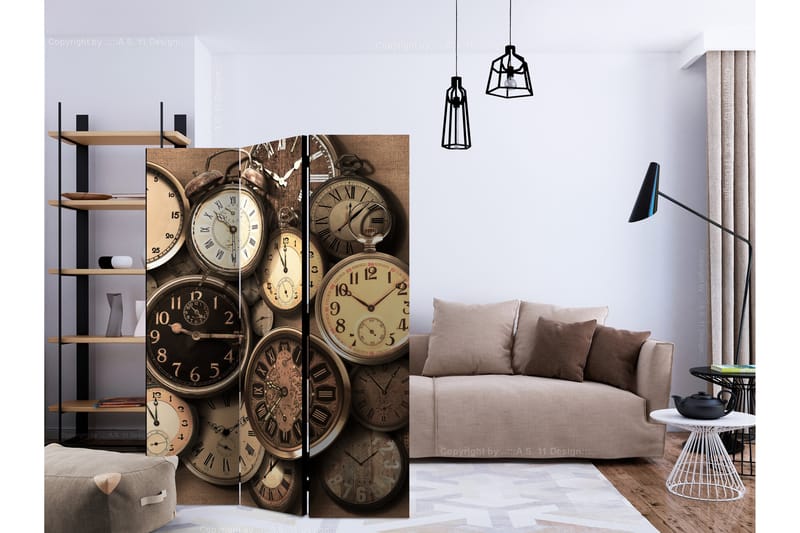 OLD CLOCKS Rumsavdelare 135x172 cm - Artgeist sp. z o. o. - Inredning & dekor - Dekor & inredningsdetaljer - Rumsavdelare