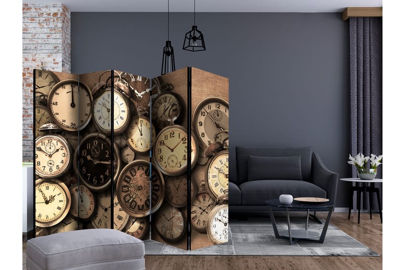 OLD CLOCKS Rumsavdelare 225x172 cm - Artgeist sp. z o. o. - Inredning & dekor - Dekor & inredningsdetaljer - Rumsavdelare