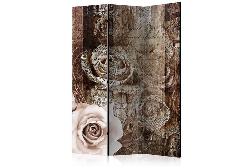 OLD WOOD & ROSES Rumsavdelare 135x172 cm - Artgeist sp. z o. o. - Inredning & dekor - Dekor & inredningsdetaljer - Rumsavdelare