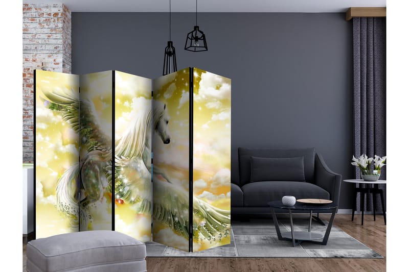 PEGASUS (YELLOW) Rumsavdelare 225x172 cm - Artgeist sp. z o. o. - Inredning & dekor - Dekor & inredningsdetaljer - Rumsavdelare