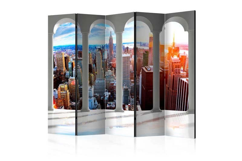 PILLARS AND NEW YORK Rumsavdelare 225x172 cm - Artgeist sp. z o. o. - Inredning & dekor - Dekor & inredningsdetaljer - Rumsavdelare